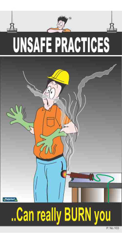 103 - Unsafe Practices, 66 cm x 36 cm, UV Printed