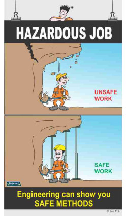 112 - Hazardous Job, 66 cm x 36 cm, UV Printed