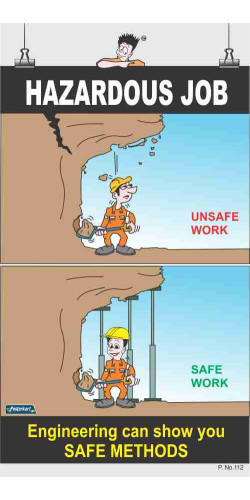 112 - Hazardous Job, 66 cm x 36 cm, UV Printed