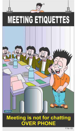 125 - Meeting Etiquettes, 66 cm x 36 cm, UV Printed