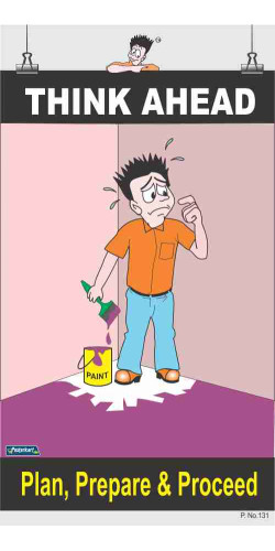 131 - Think Ahead, 66 cm x 36 cm, UV Printed