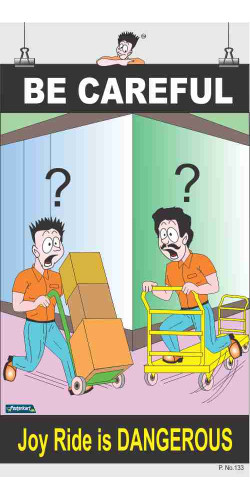 133 - Be Careful, 66 cm x 36 cm, UV Printed