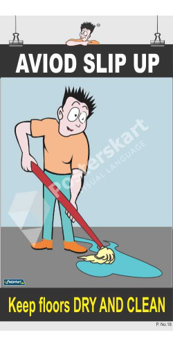 018 - Avoid Slip up, 66 cm x 36 cm, UV Printed