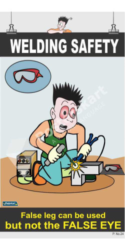 024 - Welding Safety, 66 cm x 36 cm, UV Printed