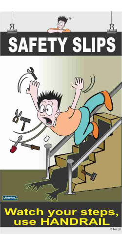 038 - Safety Slips, 66 cm x 36 cm, UV Printed