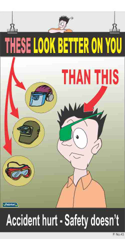 043 - Reduce the Chance of Injury, 66 cm x 36 cm, UV Printed