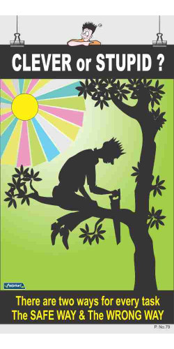 079 - Clever or Stupid?, 66 cm x 36 cm, UV Printed